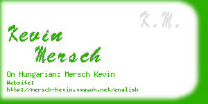 kevin mersch business card